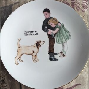 Norman Rockwell 6.5" Ceramic LE  Collectors Plate " Big Brother"